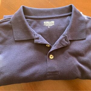 Men's navy polo style shirt